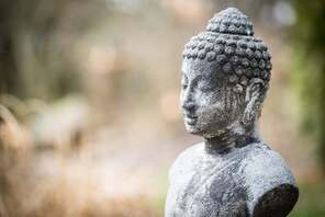 The Buddha statute, reminding dharma students of the qualities of goodness we have within.